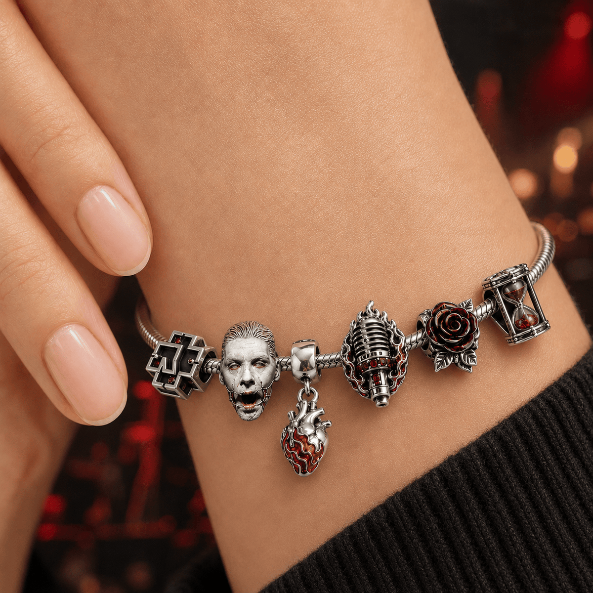 RMS Silver Charm Bracelet Set NTVA