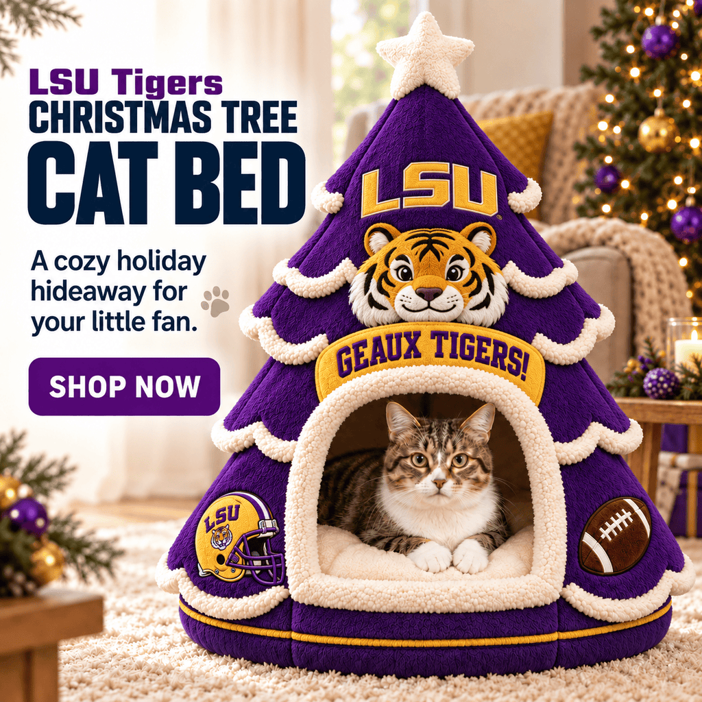 LSUT Premium Christmas Tree Pet Bed NHVH