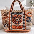 CCB Straw-Style Embellished Tote Bag NTKO