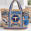 TNST Straw-Style Embellished Tote Bag NTKO