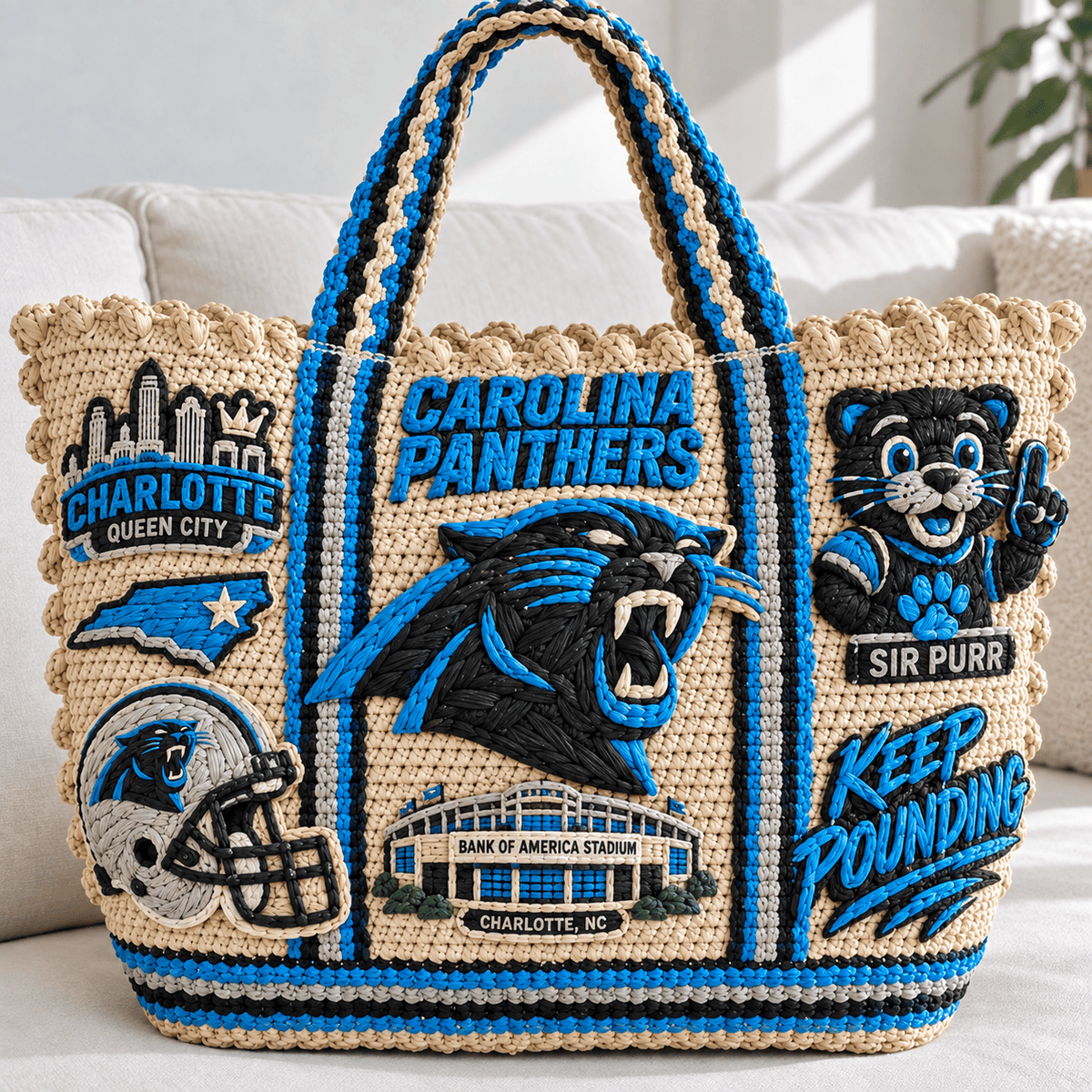 CRPT Straw-Style Embellished Tote Bag NTKO