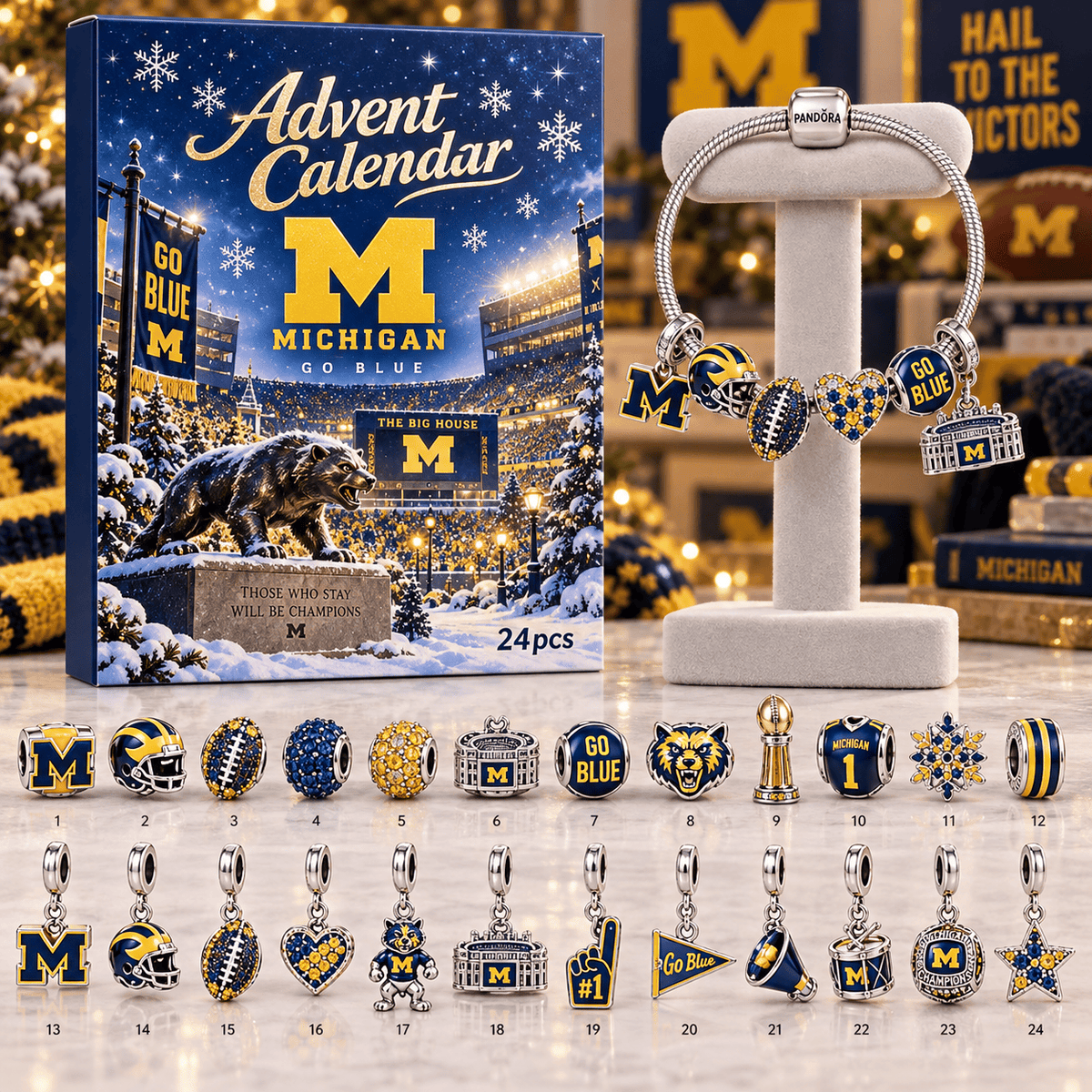 Premium MWR Advent Calendar Charm Bracelet Set TNSM