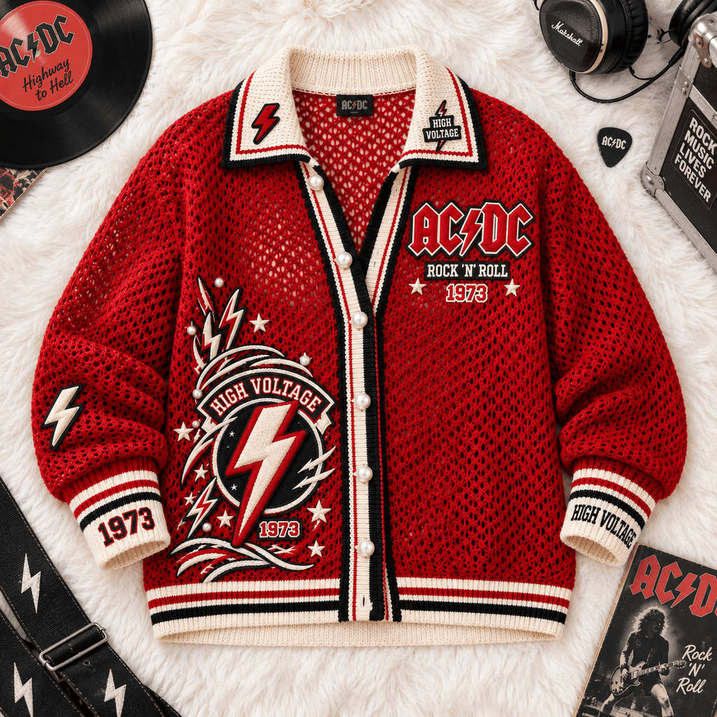 ACDC Women’s Open-Knit Cardigan DNBN