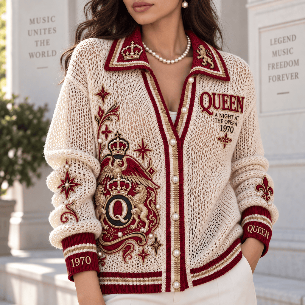 QNN Women’s Open-Knit Cardigan DNBN