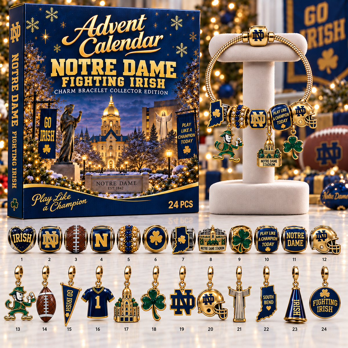Premium NDFI Advent Calendar Charm Bracelet Set PVNA