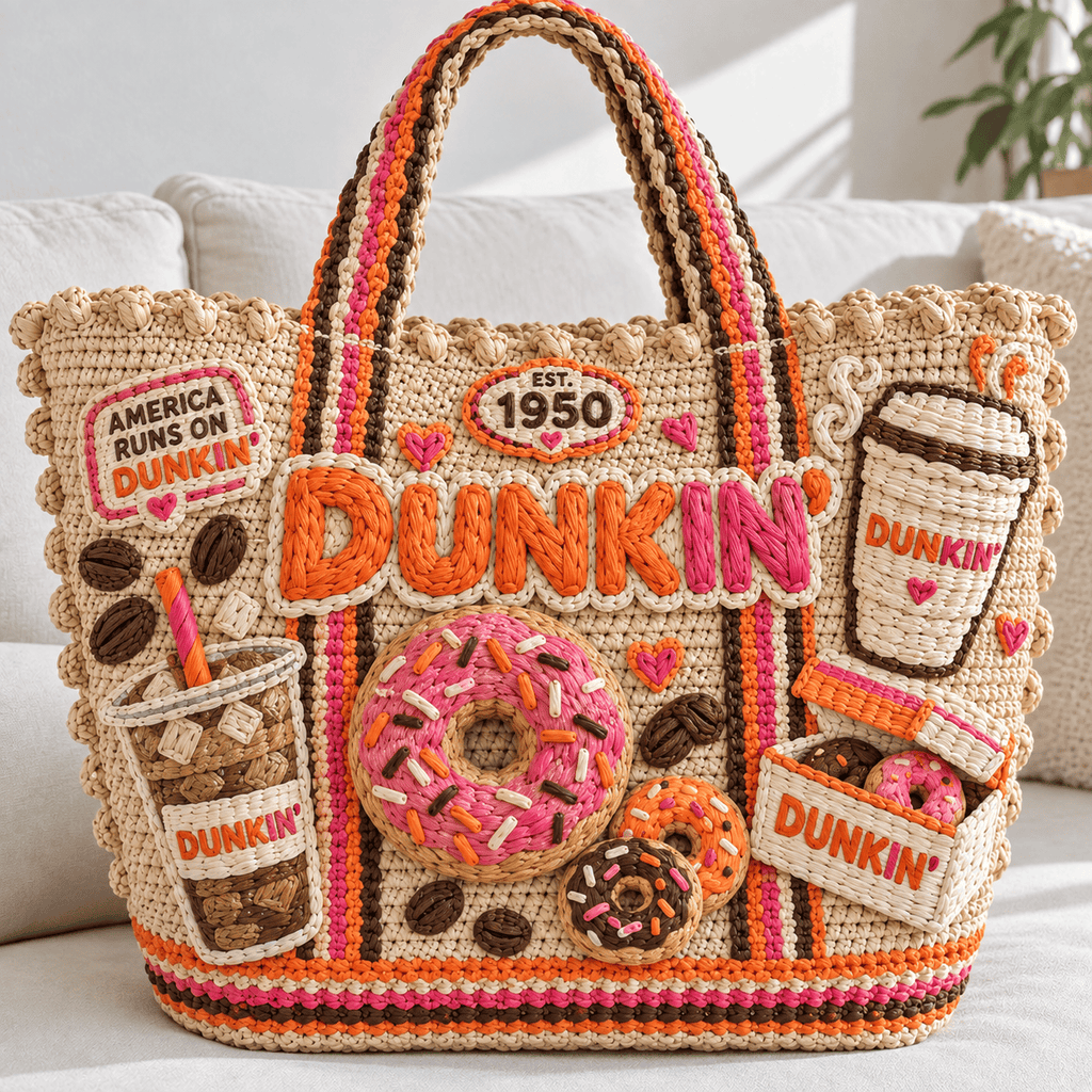 DKDN Straw-Style Embellished Tote Bag NTKO
