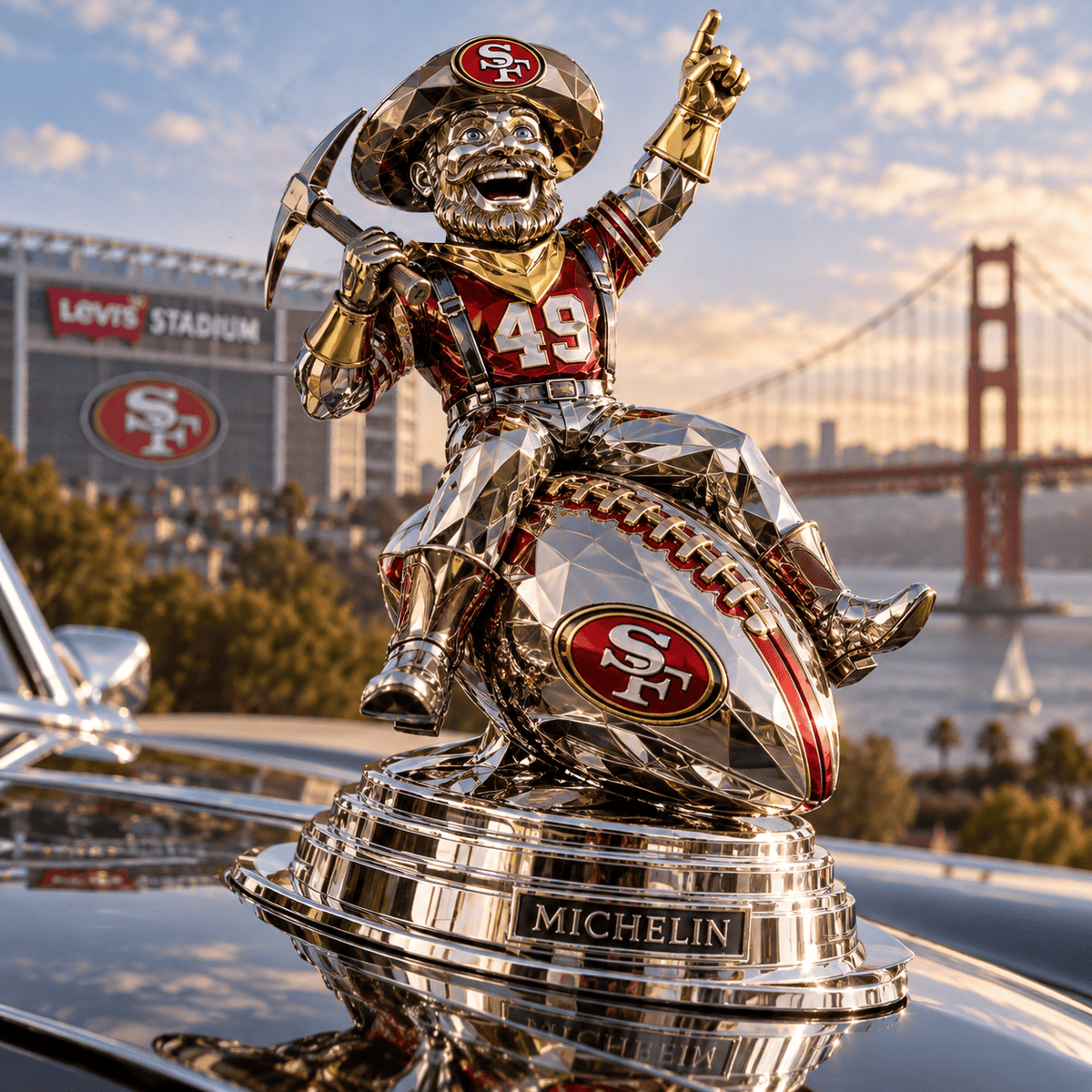 SF49 Premium Car Hood Ornament NPL