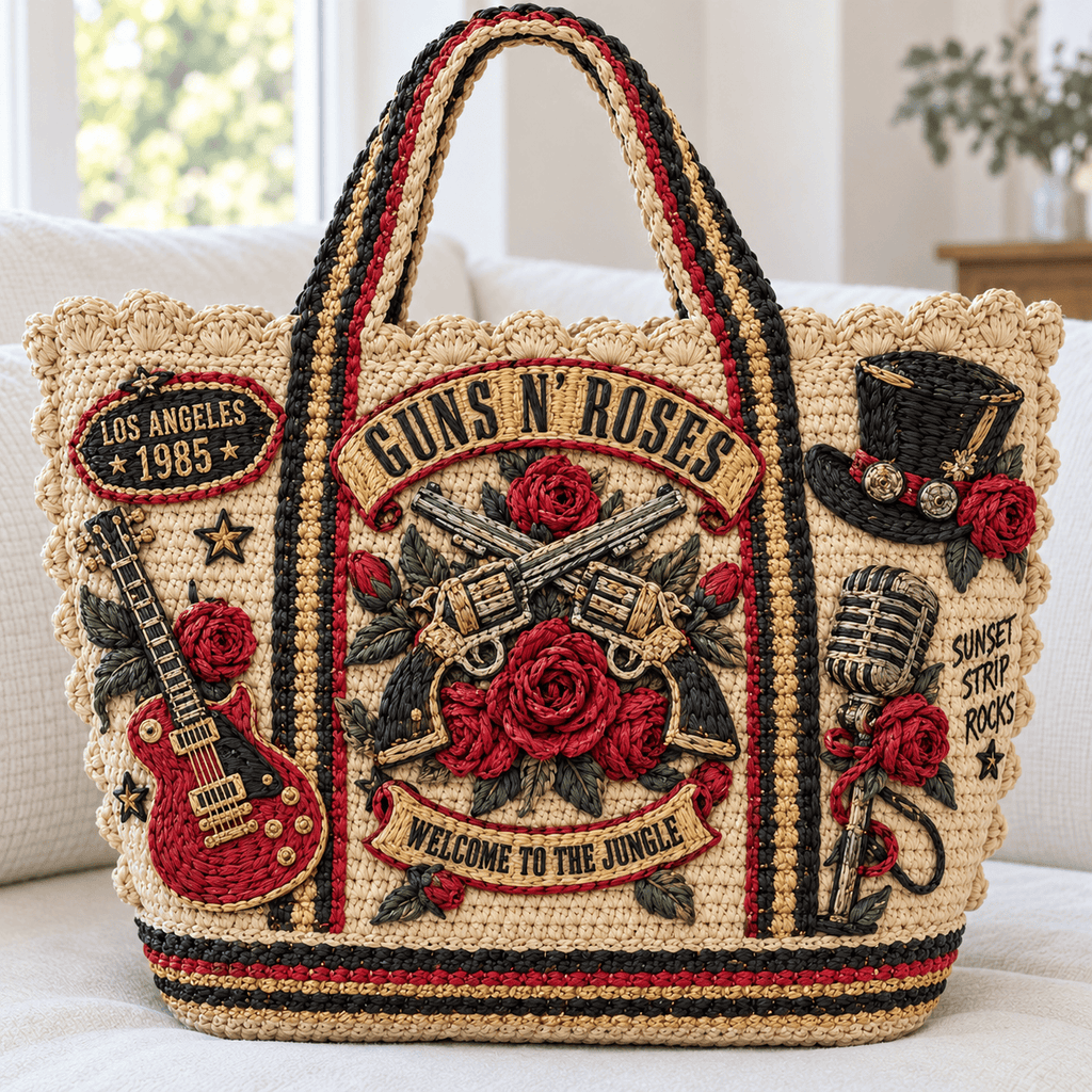 GNR Straw-Style Embellished Tote Bag DNBN