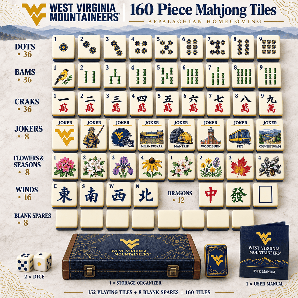 Premium WVM Mahjong Tiles Set TNSM