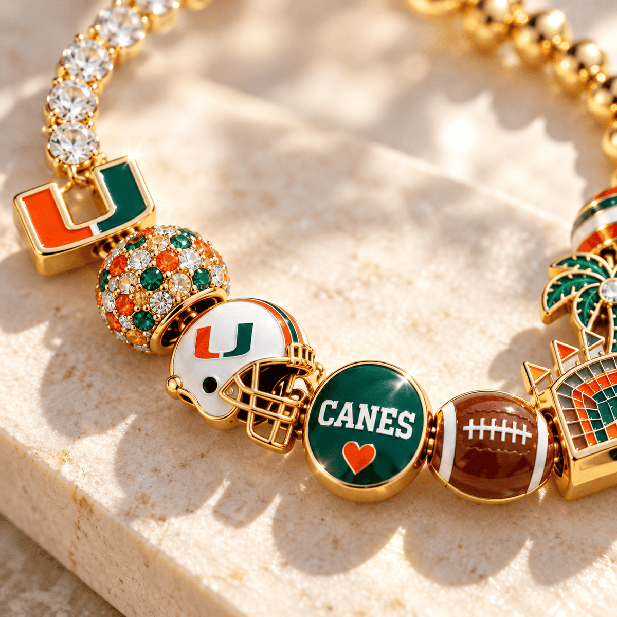 MHC Gold Charm Bracelet Set BMD