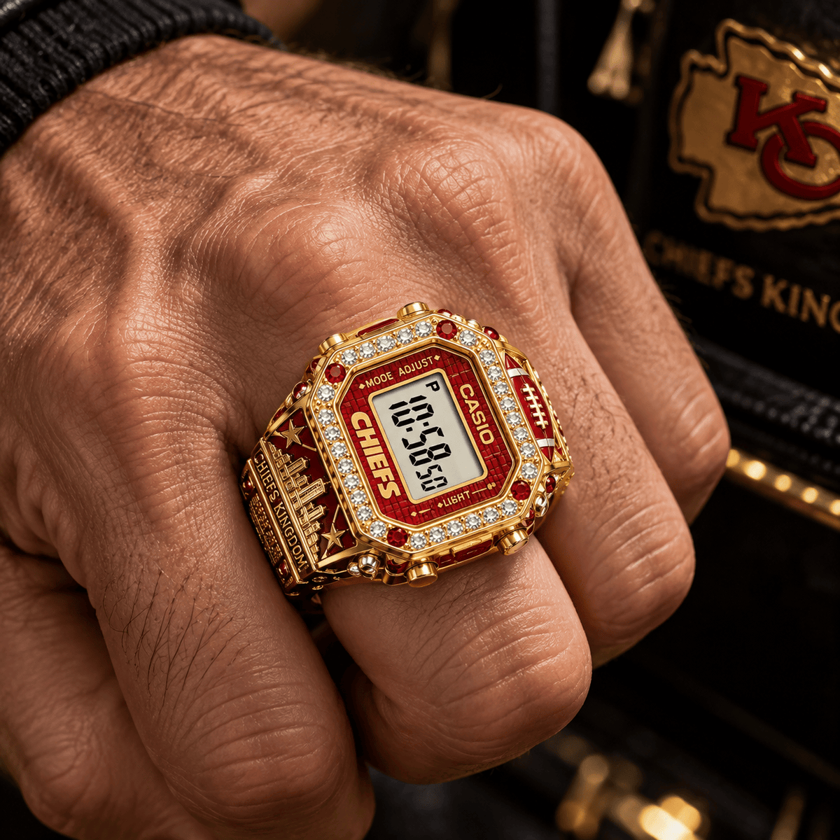 KCC Premium Gold Ring Watch LNTH