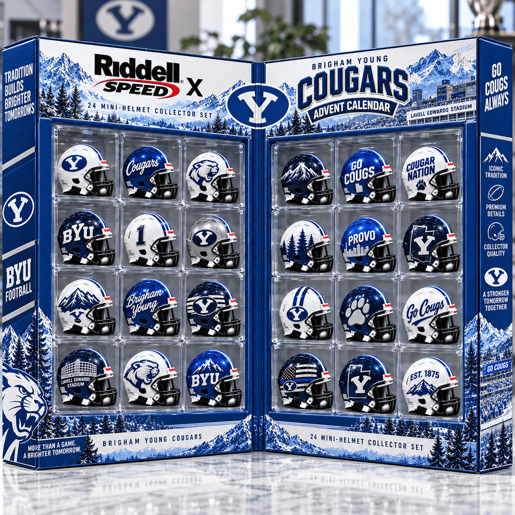 Premium BYU Mini Helmet Advent Calendar NTNA