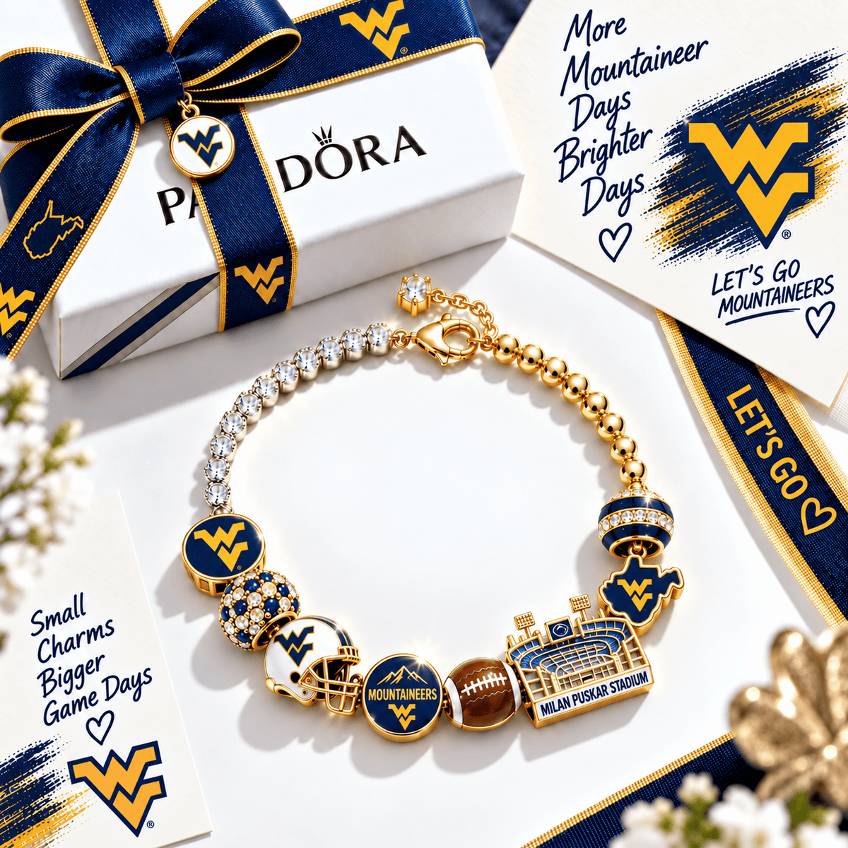 WVM Gold Charm Bracelet Set BMD