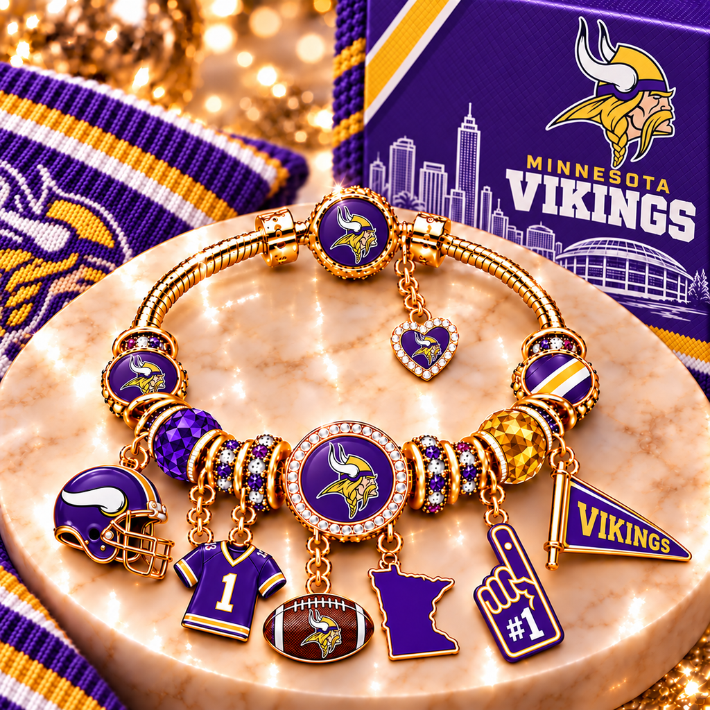 MNVK Gold Charm Bracelet Set PNPA