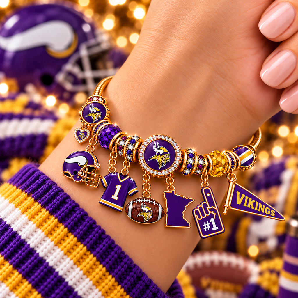 MNVK Gold Charm Bracelet Set PNPA