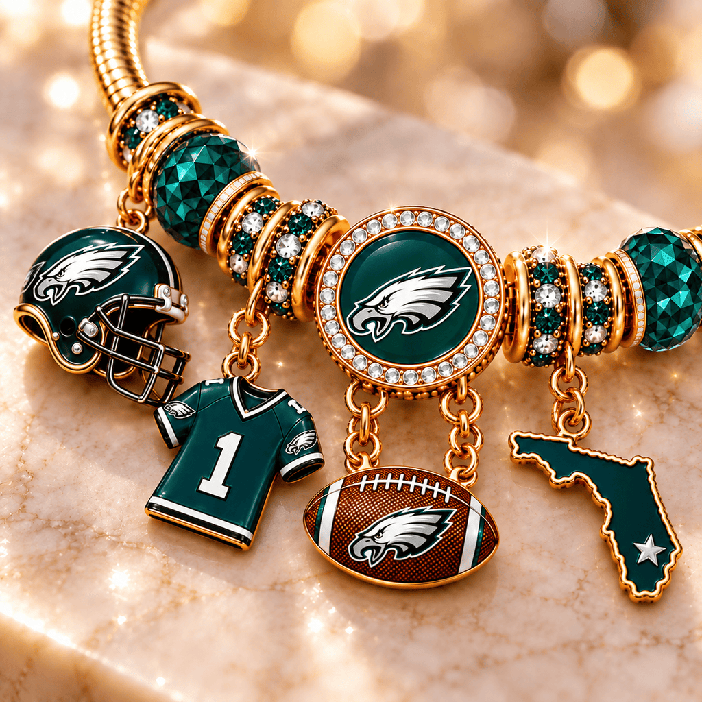 PLDE Gold Charm Bracelet Set PNPA
