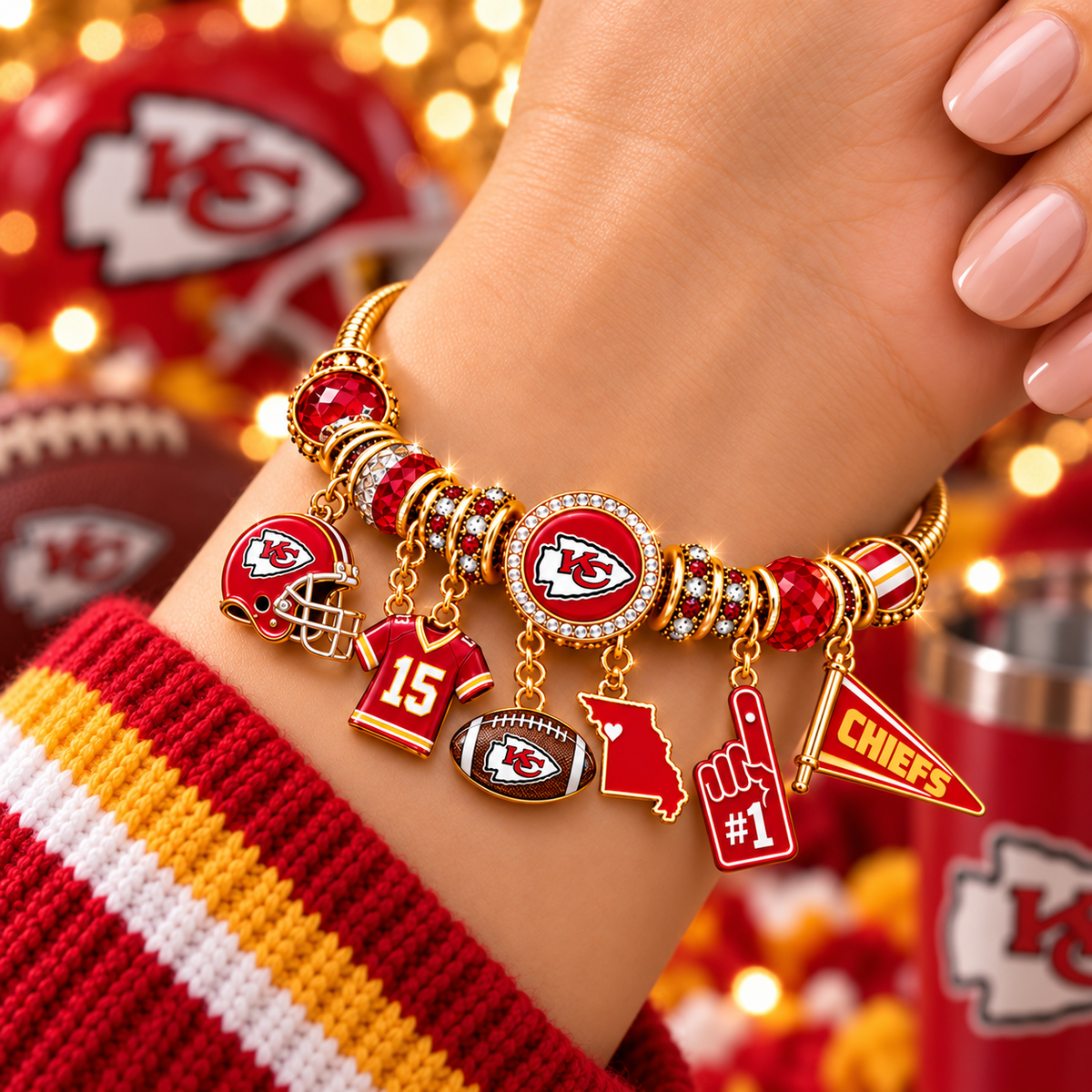 KCC Gold Charm Bracelet Set PNPA
