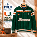 MHC PREMIUM Varsity Cable-Knit Quarter-Zip Sweater NHVH