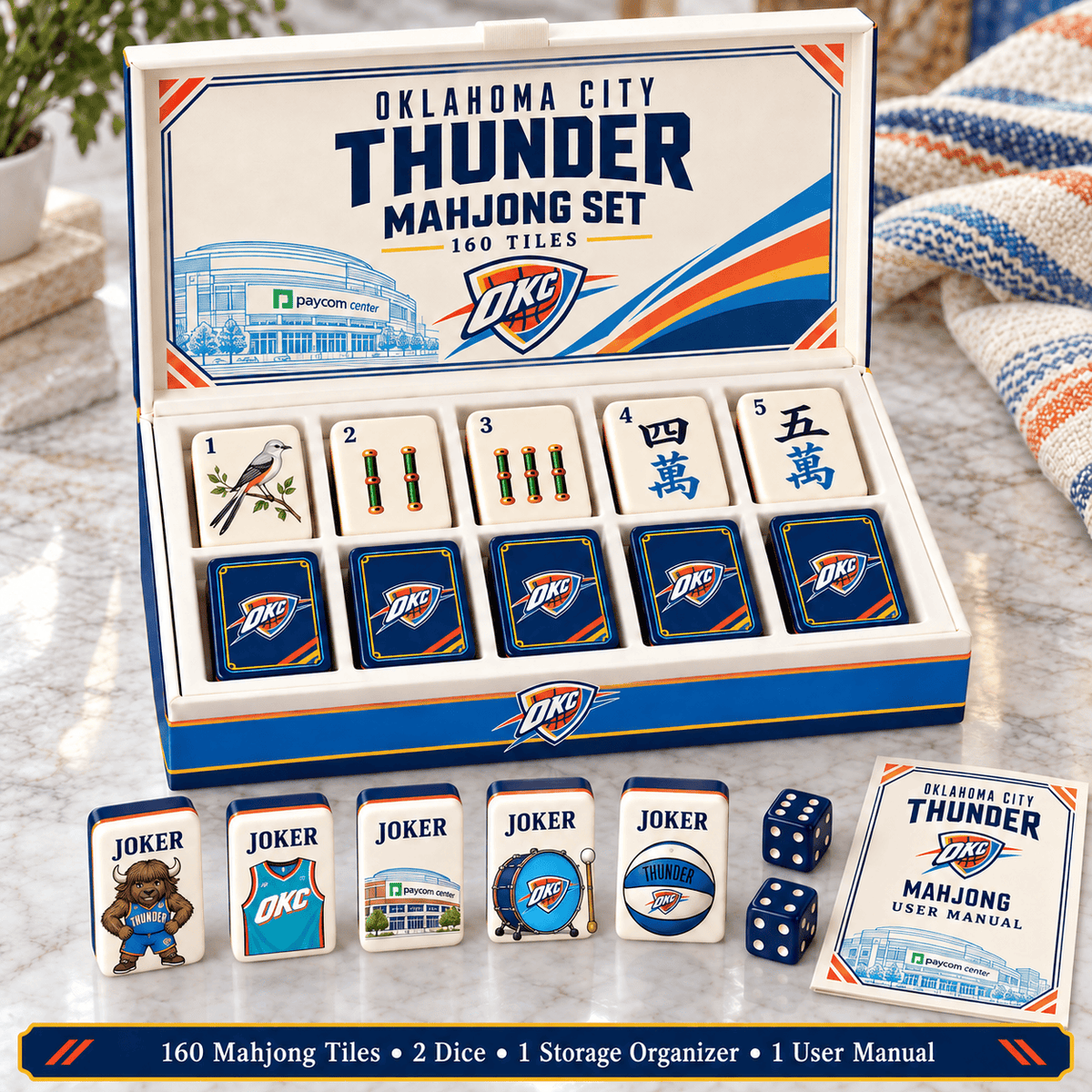 Premium OCT Mahjong Tiles Set TTMH